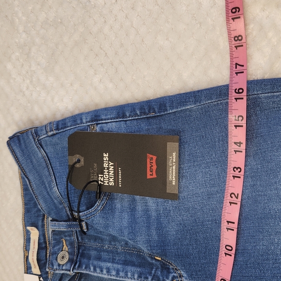LEVI'S  721 HIGH RISE SKINNY JEANS WOMENS SIZE 25×30 NEW WITH TAGS - Picture 13 of 16
